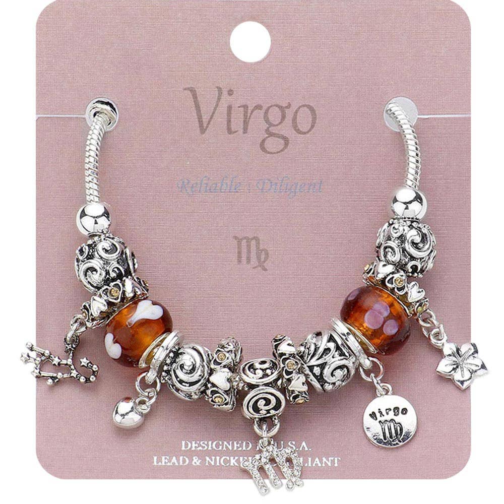 Sensibling Corp. - Wholesale Charm/Dangle Bracelet - ARIES - Multi-Beads Zodiac Sign Charm Bracelet10