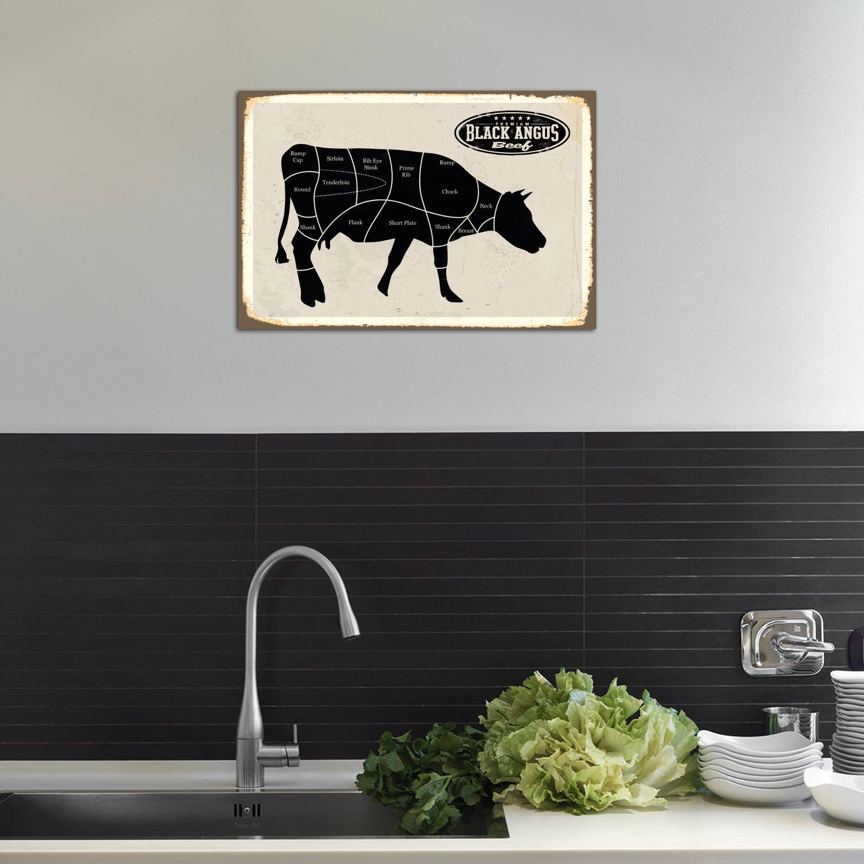 Queence - Wholesale Sign - Tin Sign - Black Angus Beef1