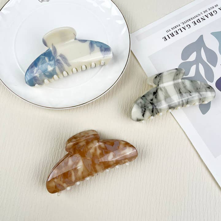 SoapElenGlen - Wholesale Hair Clip - Women's - Ink Painting Style claw clip elegant hair clips4