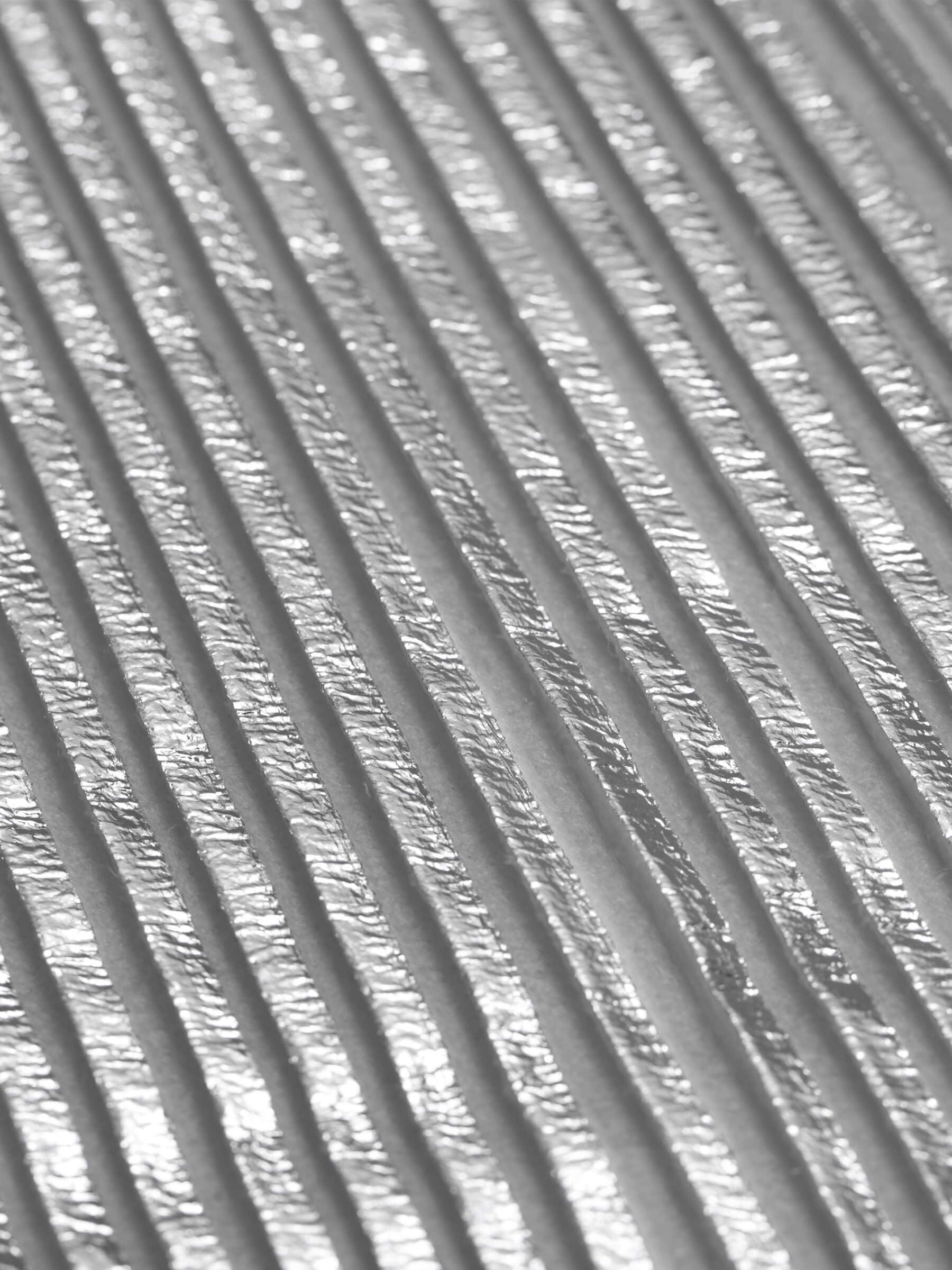 Silver Metallic Pleated Mid-Length Skirt for wholesale on Faire2