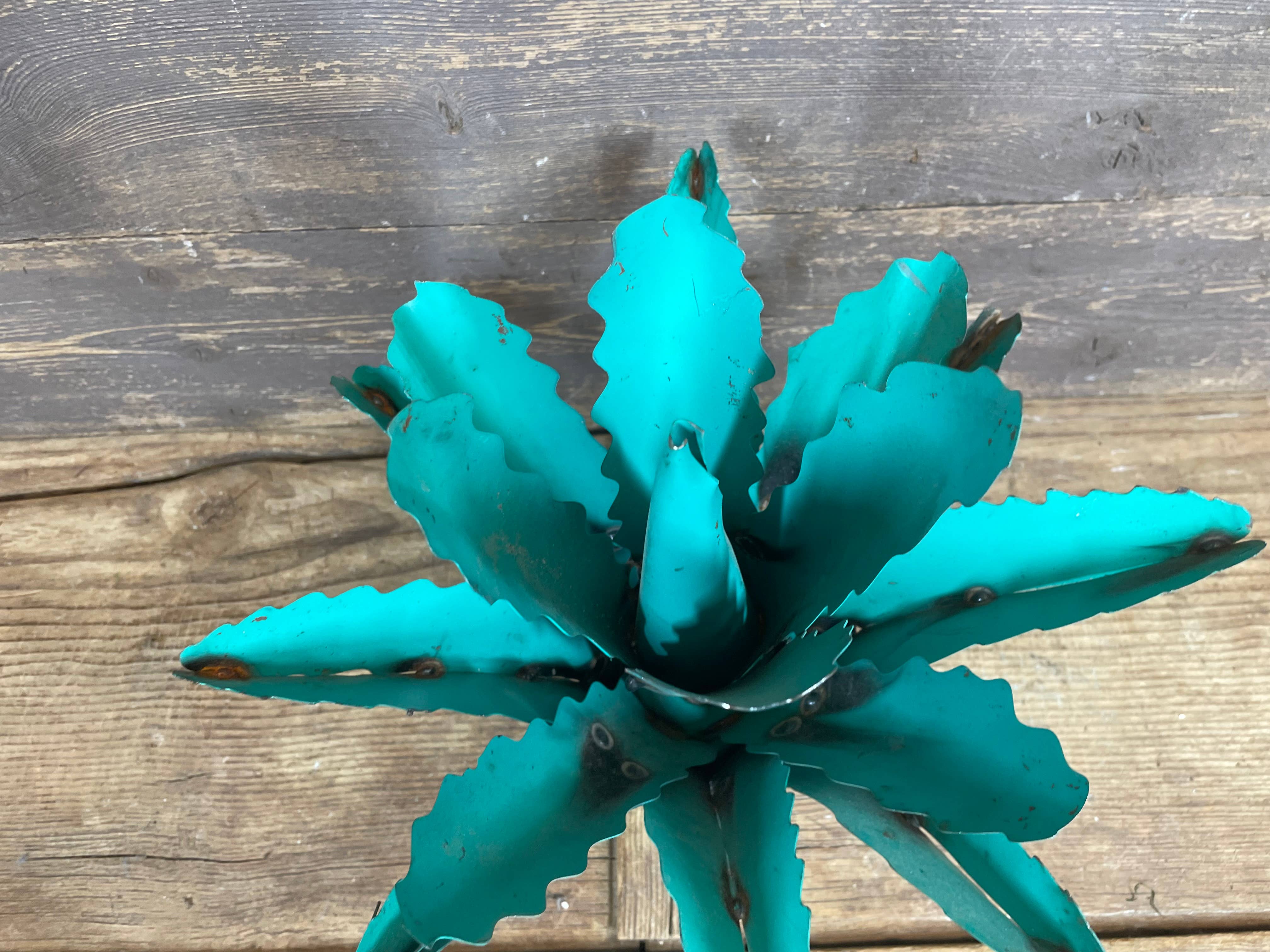 My Amigos Imports - Vendita all'ingrosso Decorazioni da tavolo - Maguey Agave Cactus di Metallo Colorato-Cactus-33x28 cm-NUOVO5