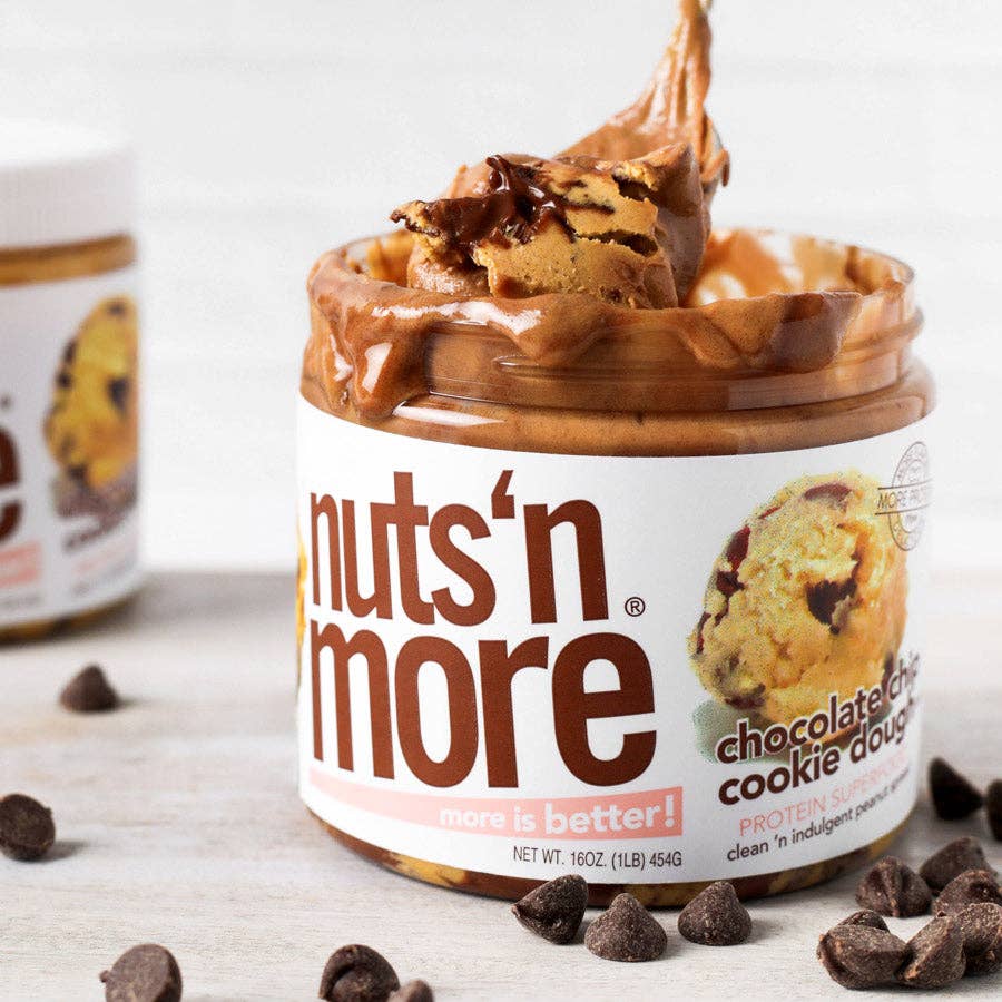 Nuts 'N More – wholesale Nötsmör – Proteinrik jordnötssmör med chokladchips och kakdegssmak8