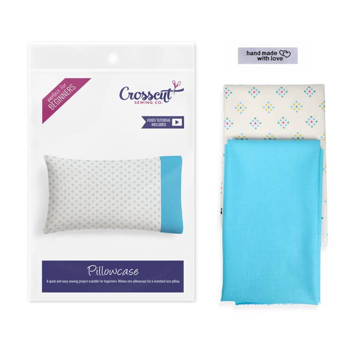 Crosscut Sewing Co. - Wholesale DIY Craft Kit - Pillowcase Sewing Kit with Instructions and Materials for DIY Sewing Projects23