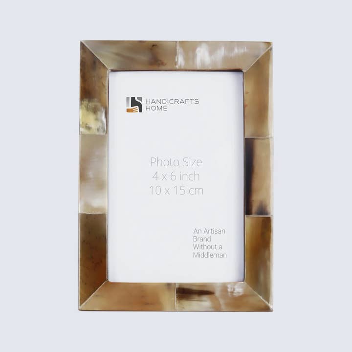 Muqeem & Brothers - Wholesale Picture Frame - Picture Frames Essence Pattern Horn Inlay Collection in 3 Sizes, White – Wholesale picture frames