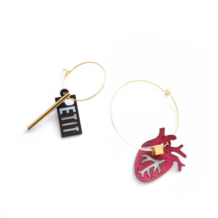 "Petit cœur" – Omatchade örhängen för wholesale av Matcha Paris