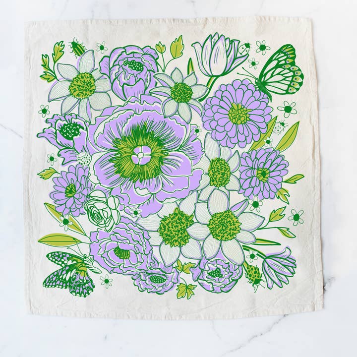 Calhoun & Co. - Wholesale Tea Towel - Dream Garden Tea Towel11