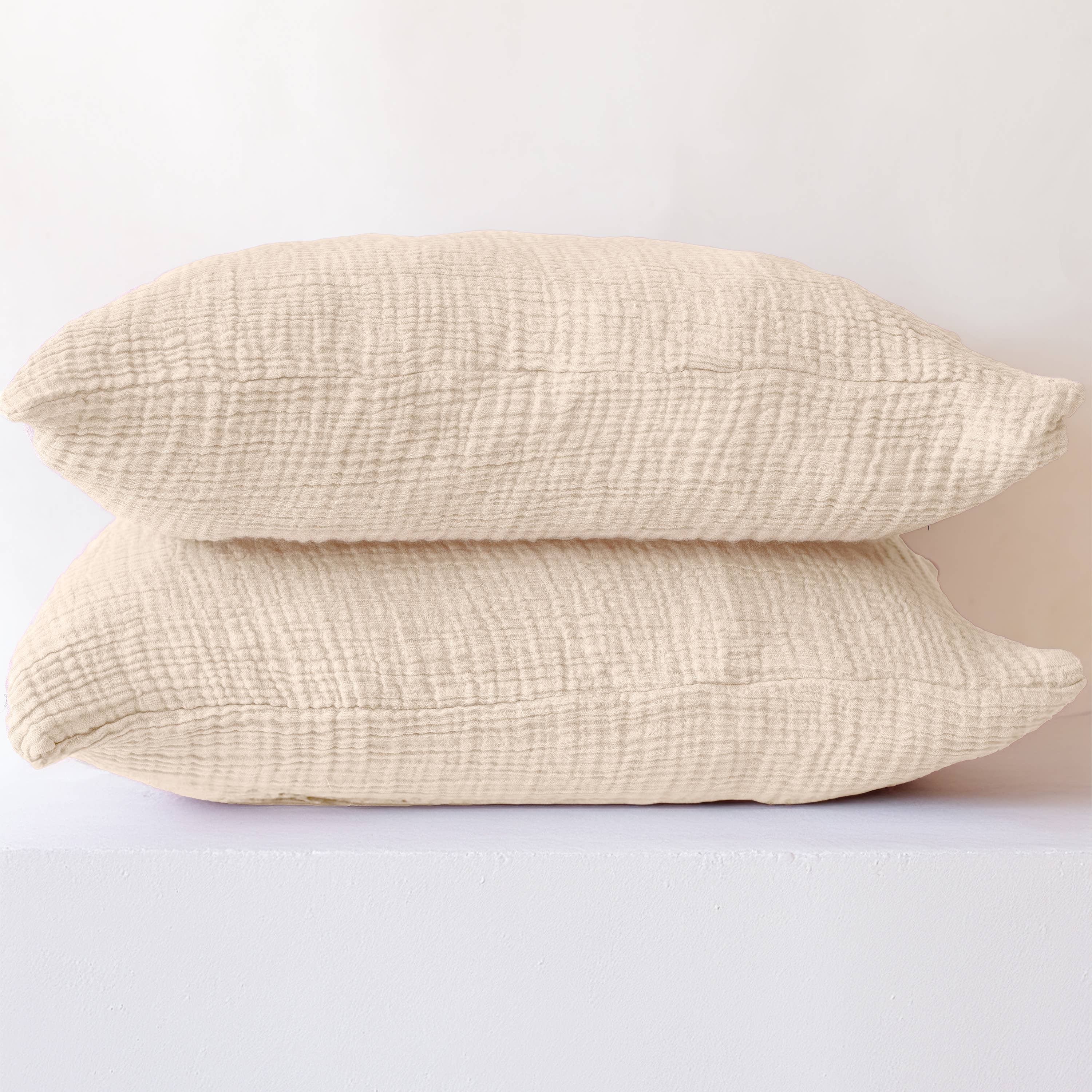 Vivamaison - Vente Plaids - Couvre-lit en mousseline frangé 100 % coton doux, 4 couches premium90