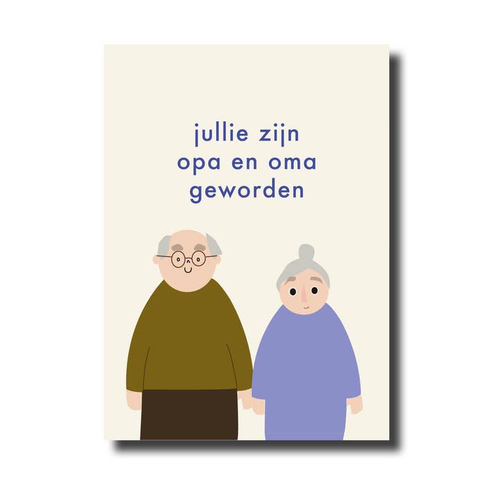 Cartolina Nonno e nonna per la vendita all'ingrosso da parte di De Lange Tafel