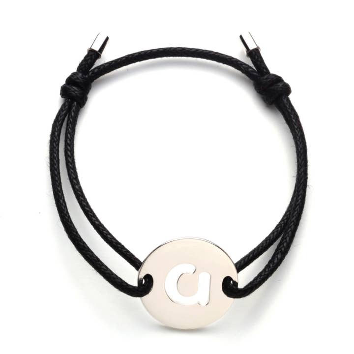 Armband mit Medaille Buchstabe A für den Großhandel von Woo's pure feelings