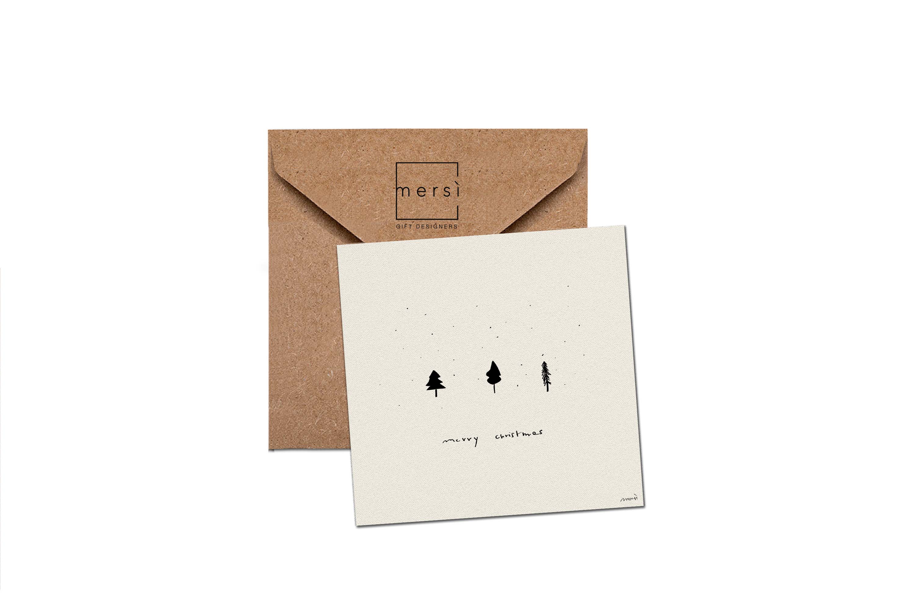 mersì gift designers - Wholesale Christmas Card - C70 - Greeting card - christmas card - merry xmas