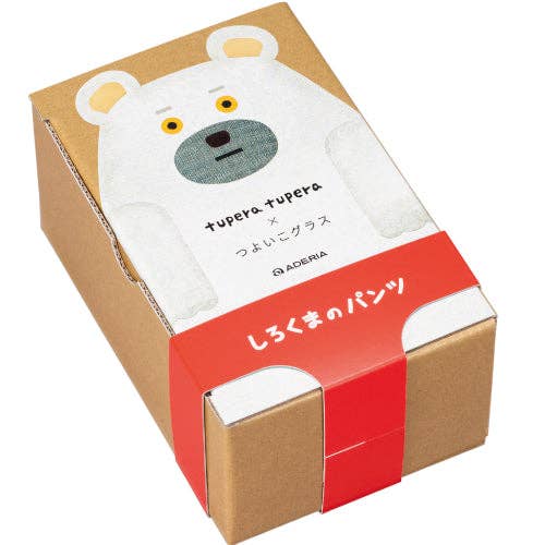 Made In Japan Tableware - Wholesale Drinking Glass/Cup - Pair 'Tupera' Underwear Bear & Mouse kids glasses boxed