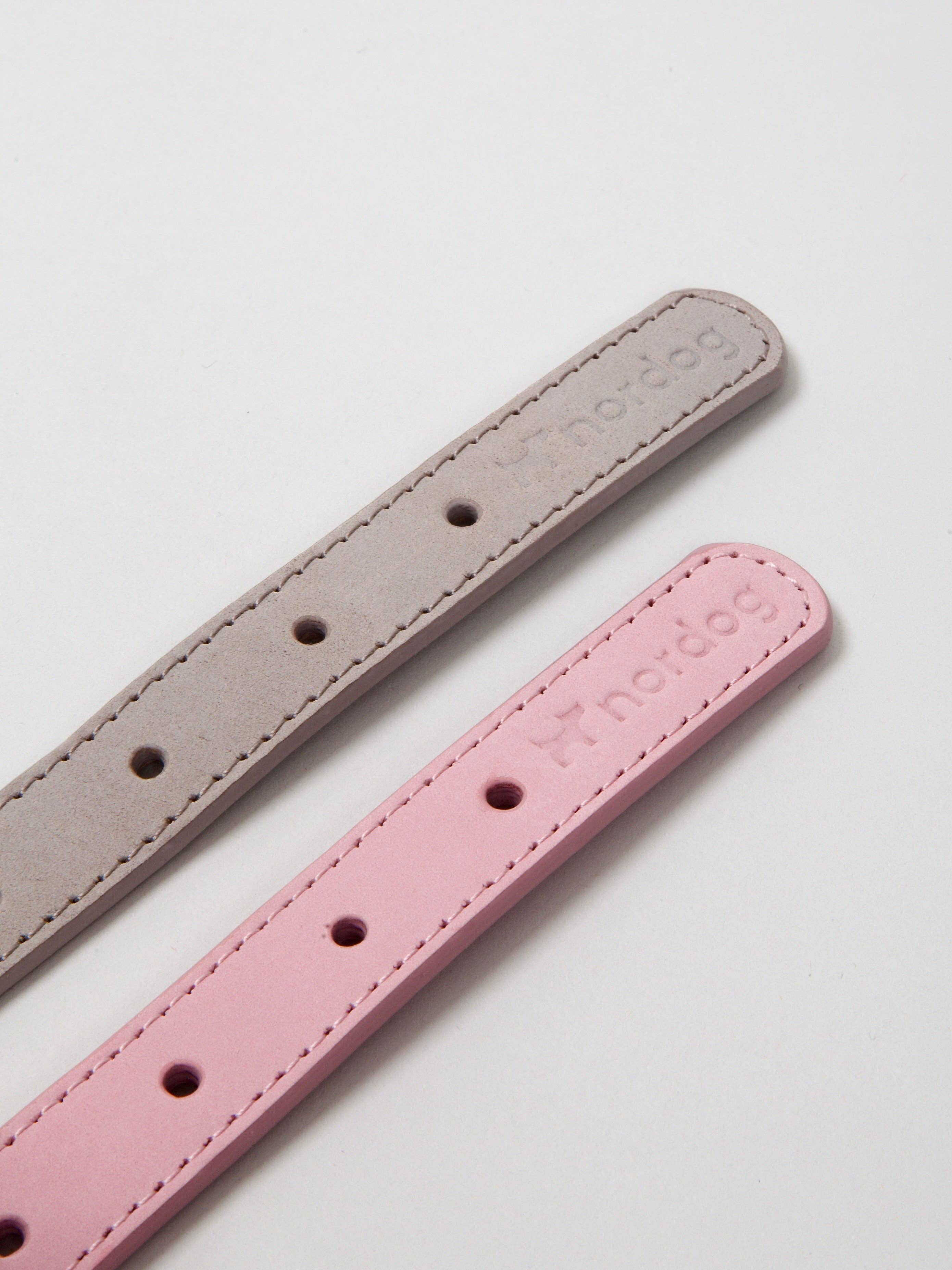 Nordog – Großhandel Haustierhalsband – Hund – Thomas Hundehalsband Candyfloss aus italienischem Nubukleder3