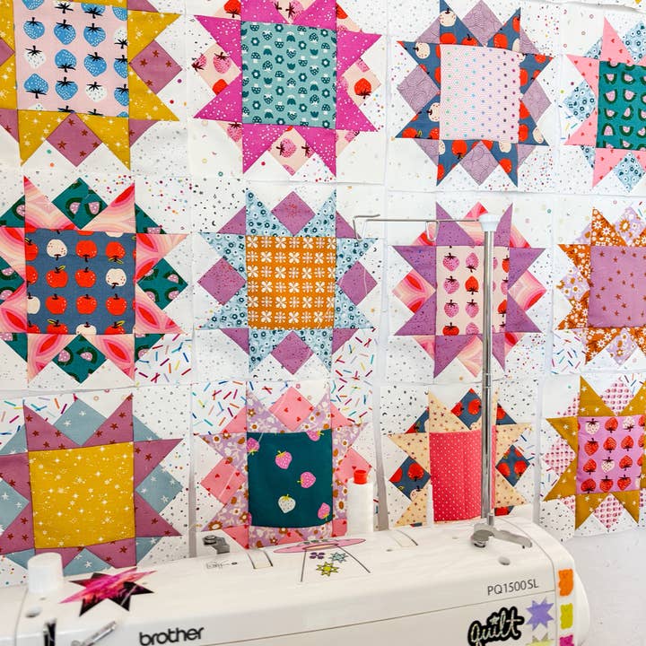 QuiltCakes - Wholesale Craft Sewing Kit - Star Dew Centers Quilt Pattern Printed2