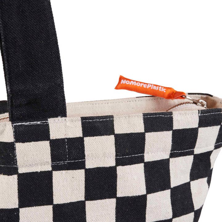 NoMorePlastic - Wholesale Tote Bag - Women's - Sustainable Shopper Rich Black. Made from recycled bed linen.2