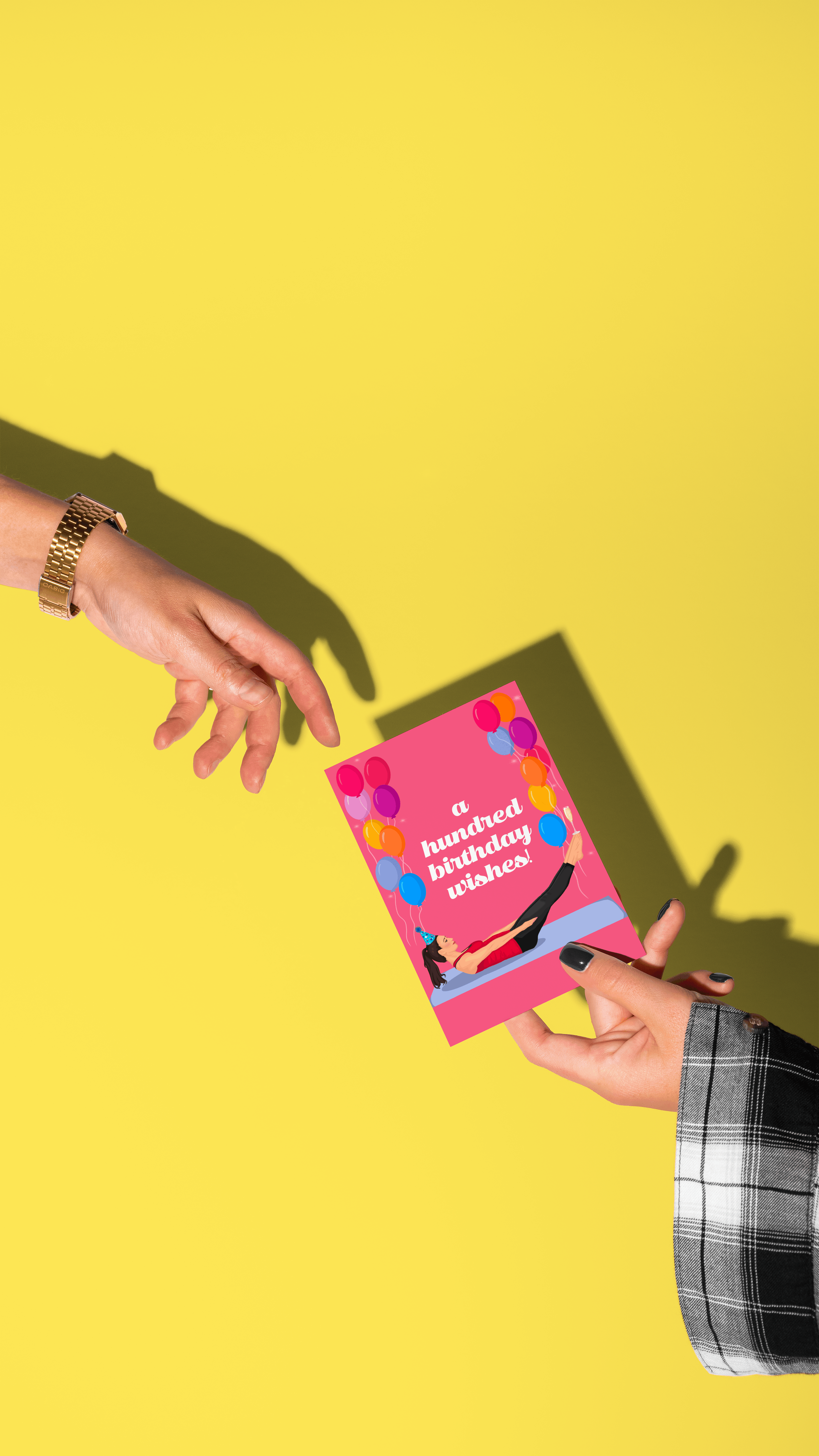 by Rosybum - Wholesale Birthday Card - A Hundred Birthday Wishes Pilates Birthday Card2