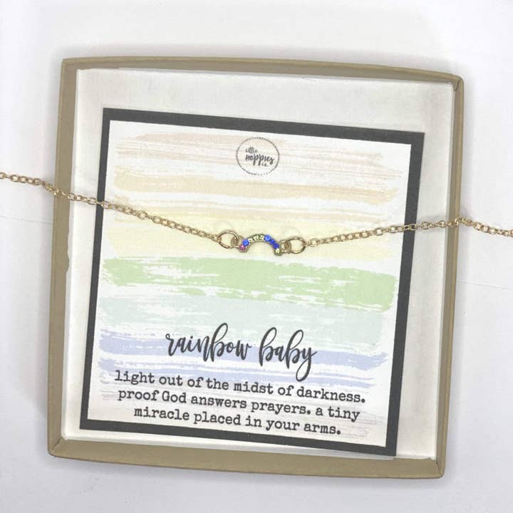 Little Happies Co - Wholesale Charm/Dangle Bracelet - Rainbow baby bracelet, Mothers Day gift for new mom, Newborn baby gift, IVF fertility wish bracelet, Pregnancy gift, Gift after miscarriage2
