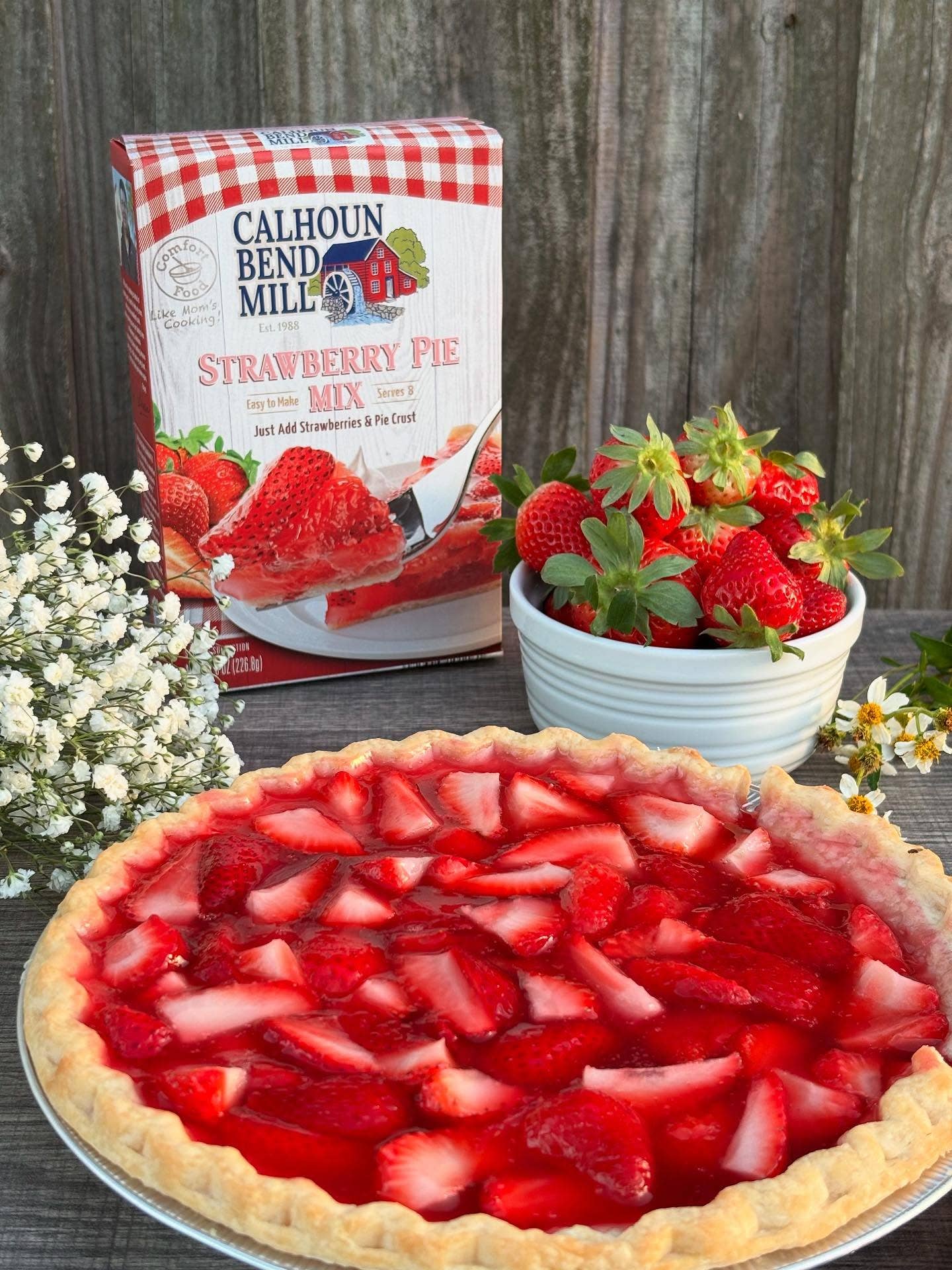 Calhoun Bend Mill - Wholesale Pie - Strawberry Pie Mix - Case1