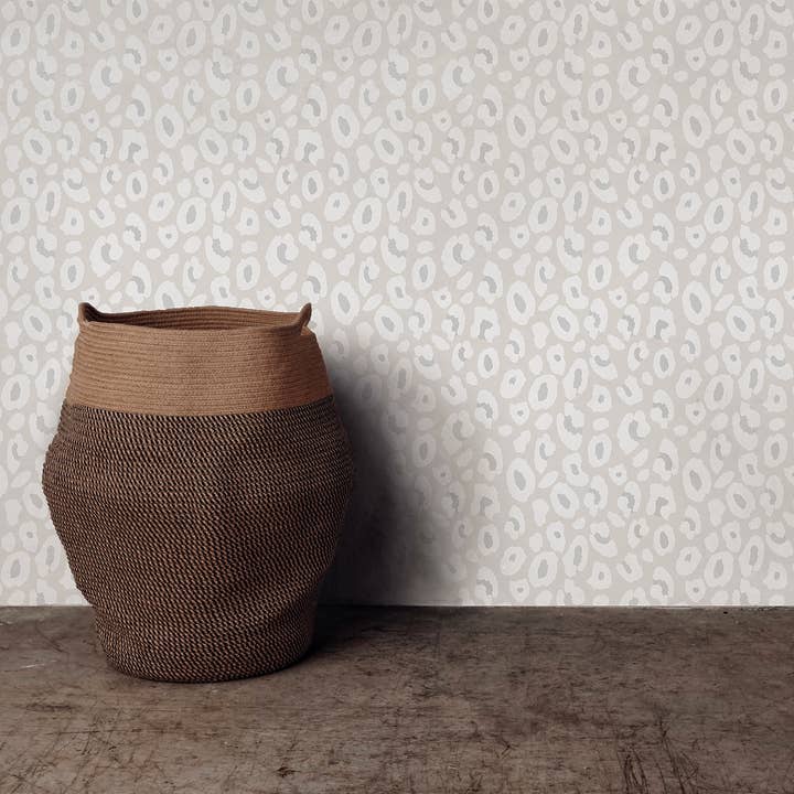 Janemade Products – Engroshandel Tapetrulle – Tapetkollektion - Neutral leopardprint - Rulle1