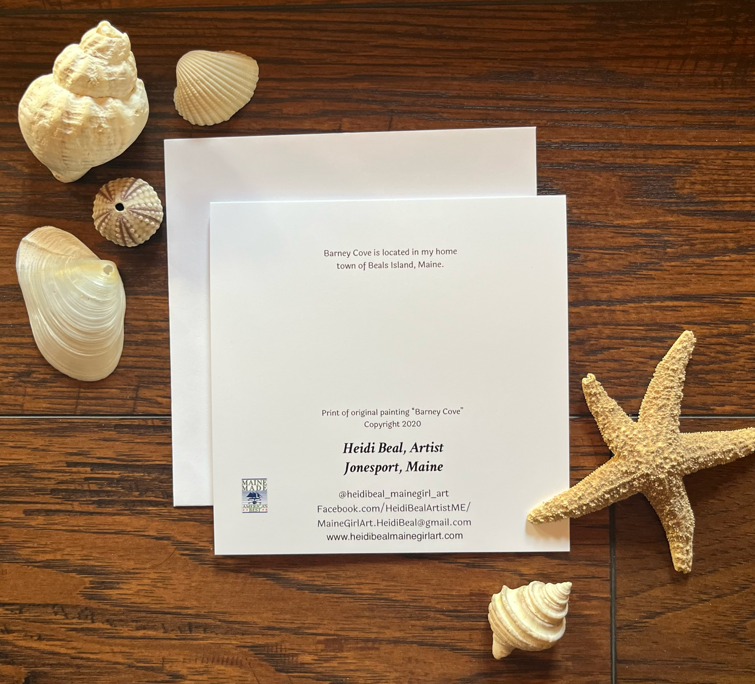 Maine Girl Art - Wholesale Everyday Greeting Card - Barney Cove, Beals Island, ME fine art blank greeting card1