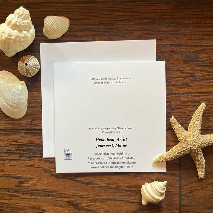 Maine Girl Art - Wholesale Everyday Greeting Card - Barney Cove, Beals Island, ME fine art blank greeting card1
