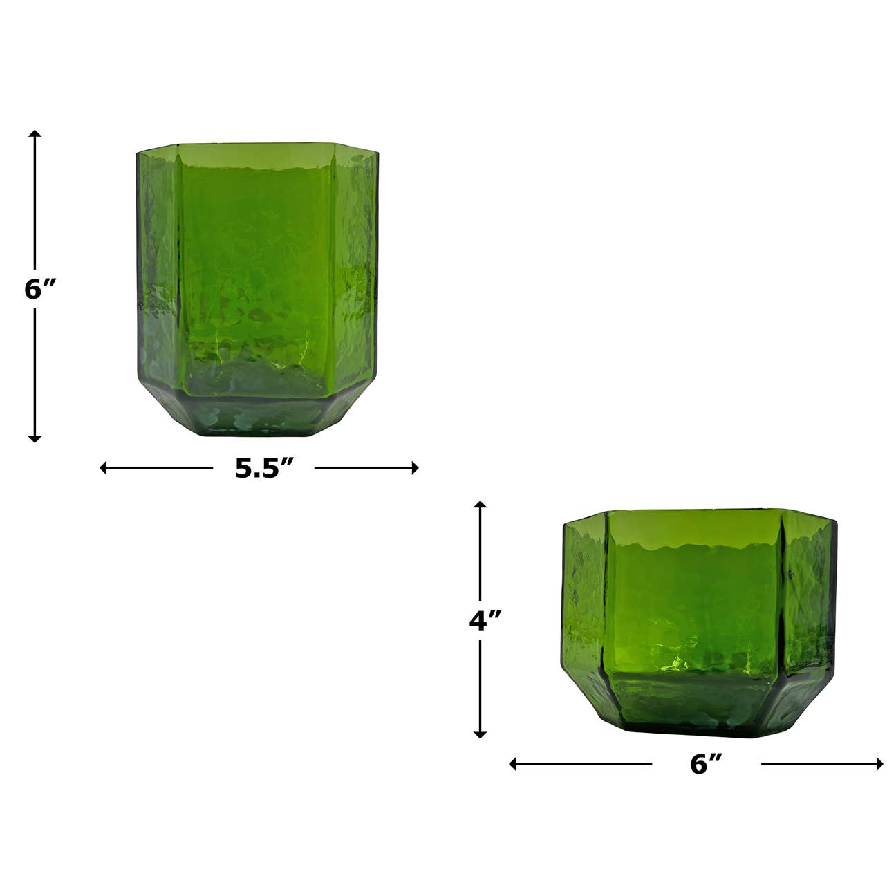 2626 Designs – wholesale Vase – Decorative Handmade Glass Vase in Green4