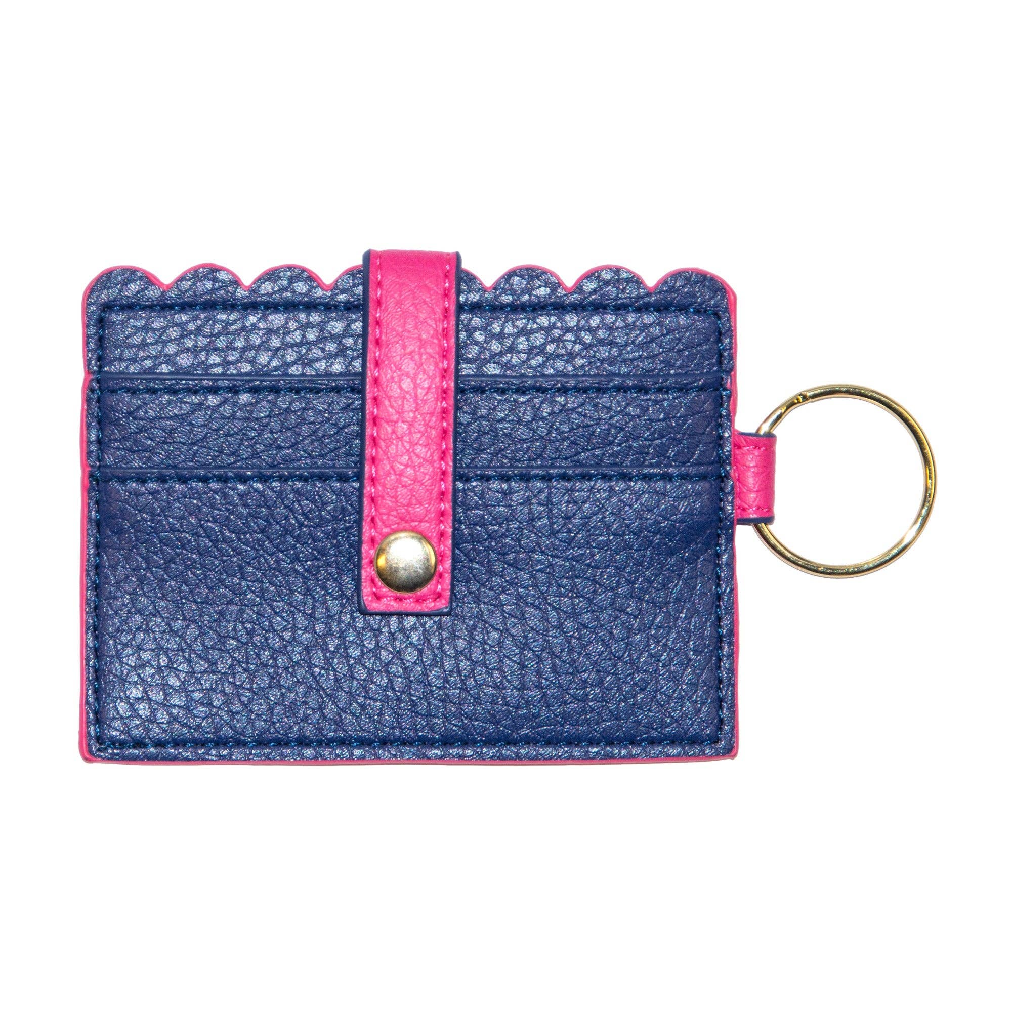 Mainstreet Collection - Wholesale Card Holder - Women's - SPRING SCALLOP CARD HOLDER PREPACK 24PC4