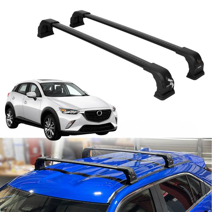 220 lbs Dakdragers voor Mazda CX3 2016-2021 Geschikt voor Vaste Punten Daken 2 stuks voor wholesale door Erkul Auto USA
