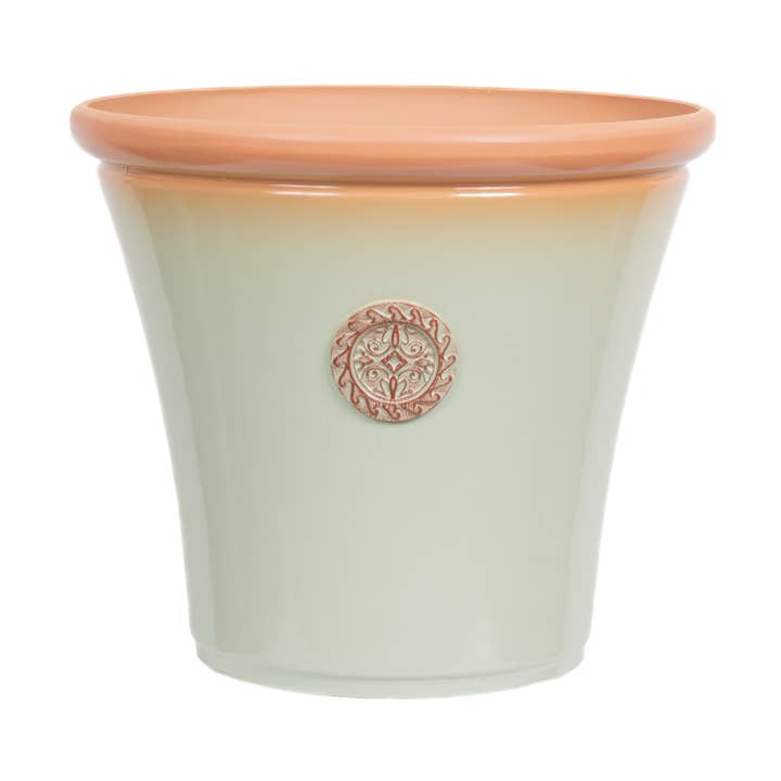 Vaso Chatsworth da 45 cm, verde salvia per la vendita all'ingrosso da parte di CREEKWOOD GARDEN AND GIFT LTD
