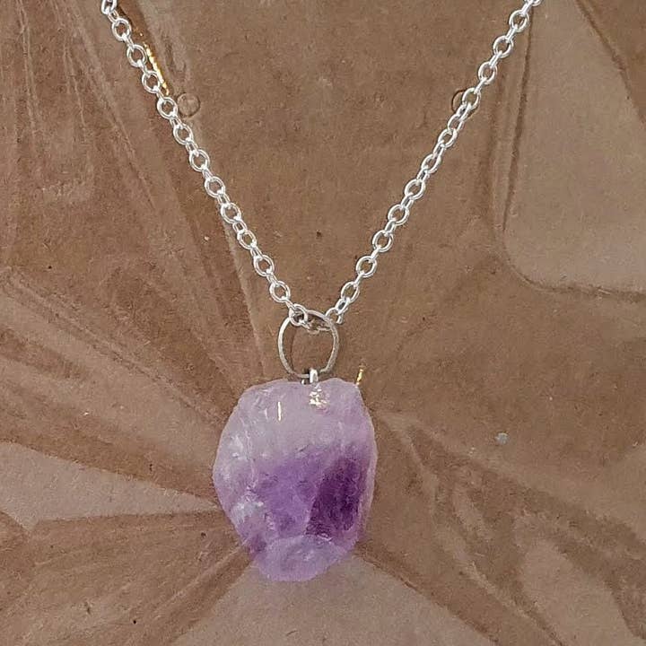 Collana con Pietra Preziosa di Ametista Regalo di Compleanno per la vendita all'ingrosso da parte di Eco Candle Lights