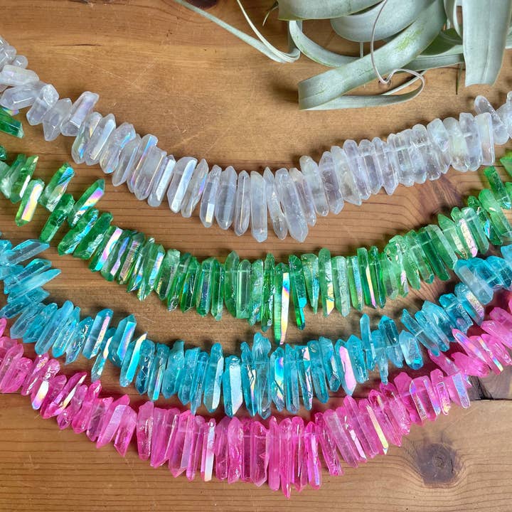 Tangled Up In Hue - Wholesale DIY craft kit - DIY Macrame Layered Crystal Wall Hanging Kit3