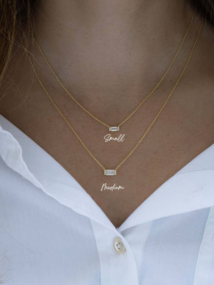 Collar Baguette para venta al por mayor de Sami Jewels