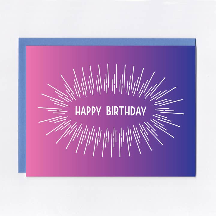 Birthday Burst Greeting Card for wholesale by The Treasurie