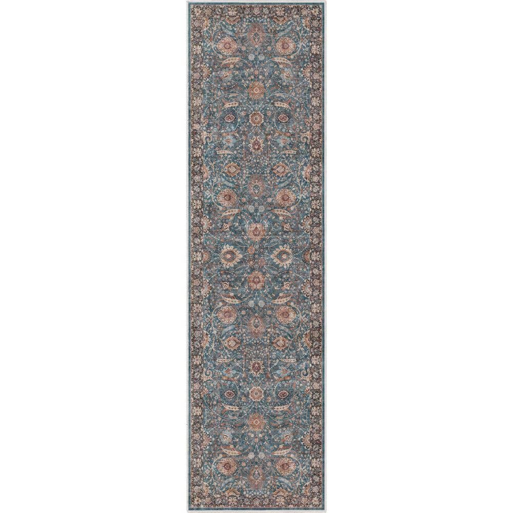Well Woven - Vendita all'ingrosso Tappeto - Tappeto Liana Vintage Oriental Teal a trama piatta9