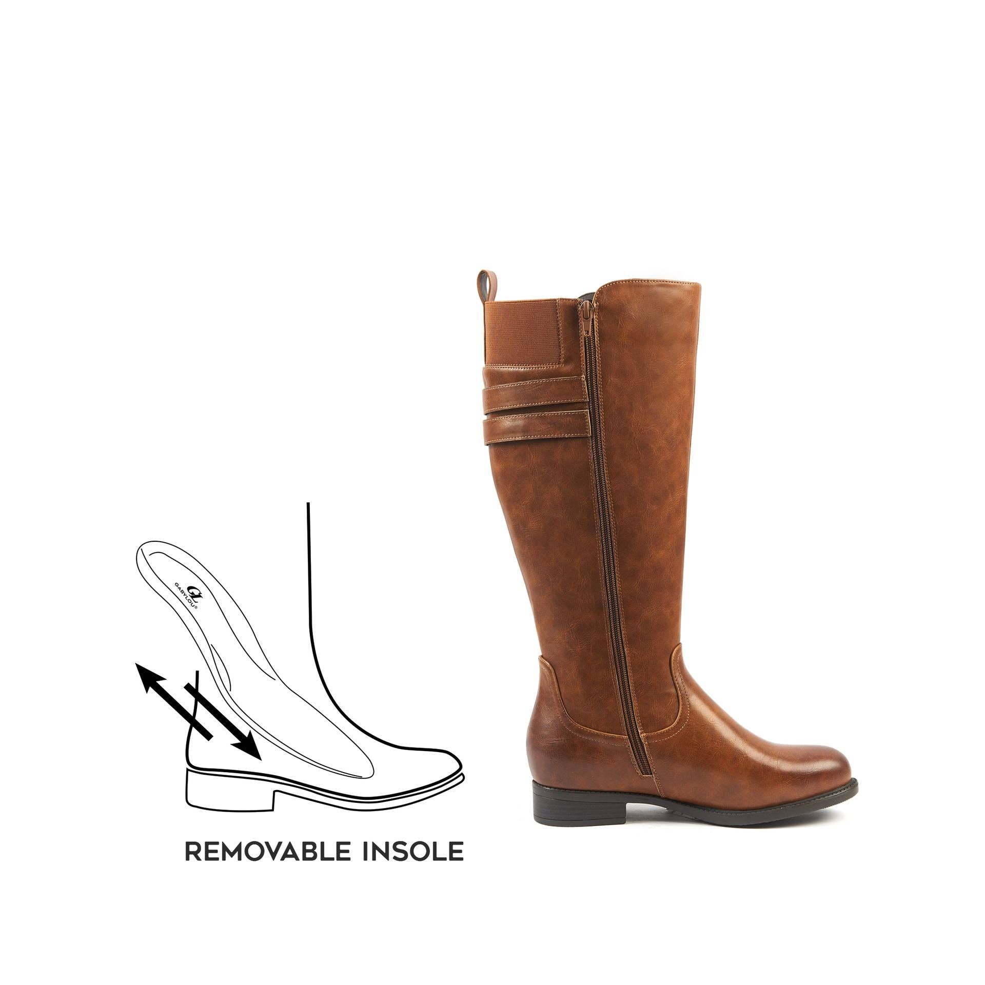 Gabylou - Wholesale Boots - Women's - XL boots for wide calves - Banana model12