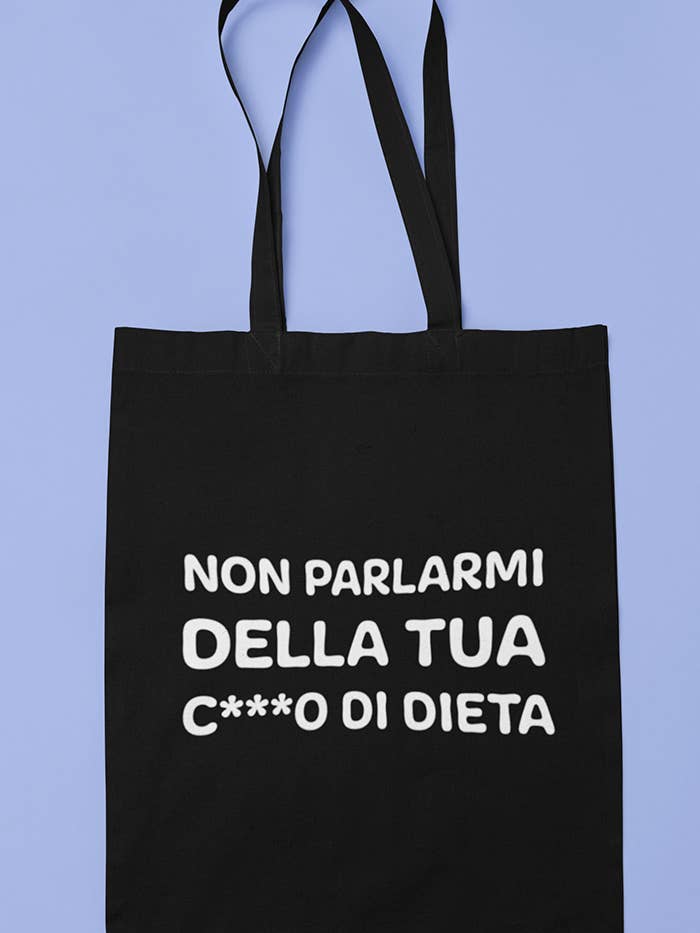 Tote bag - Don't talk to me about your diet for wholesale by Chiaralascura