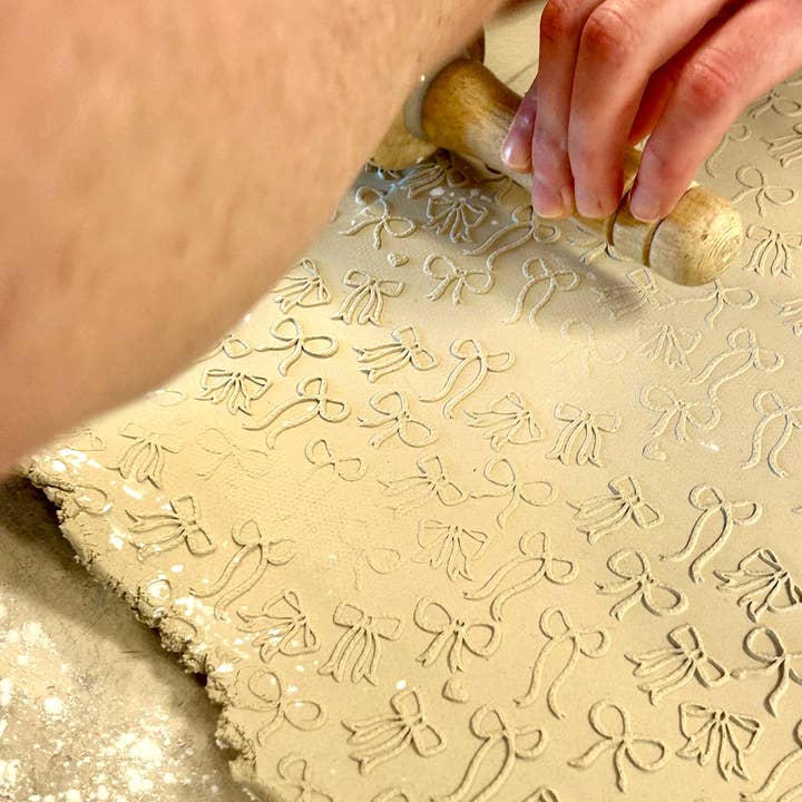Sweet Rolling Pins - Wholesale Rolling pin - Bows Embossed Rolling Pin4