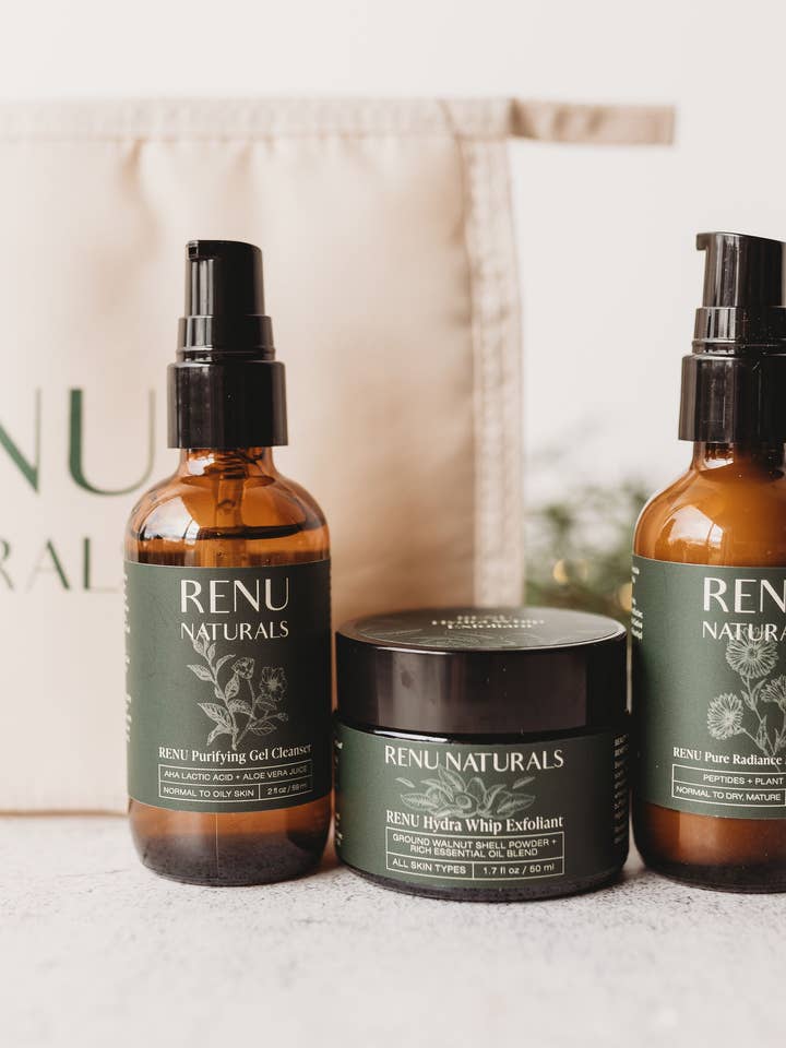 Coffret de beauté Glow-on-the-Go pour la vente par Renu Naturals