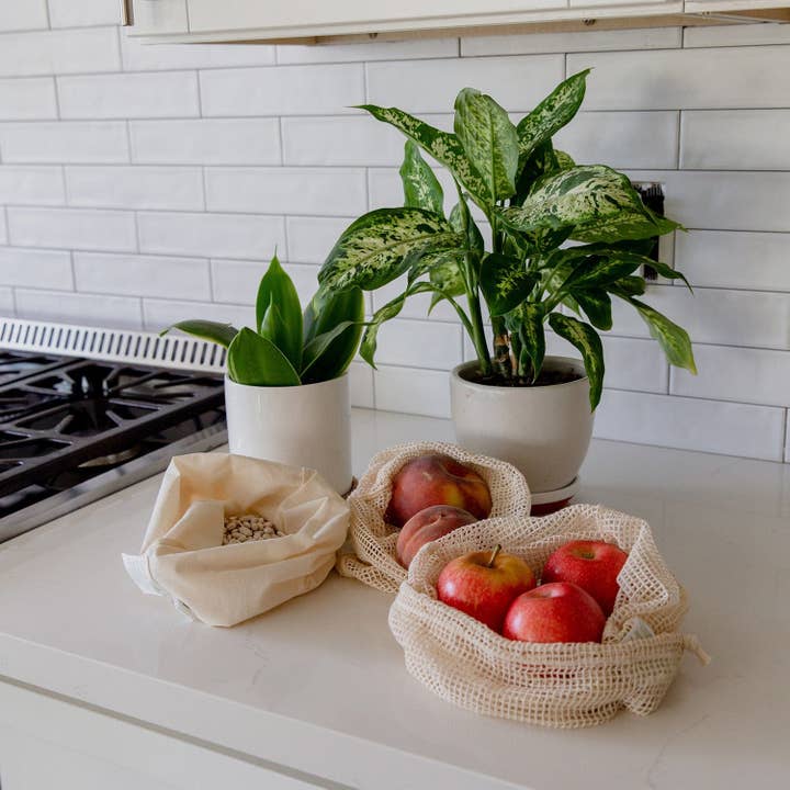ZWS Essentials - Wholesale Grocery/Shopping Bag - Organic Cotton Muslin Produce Bag