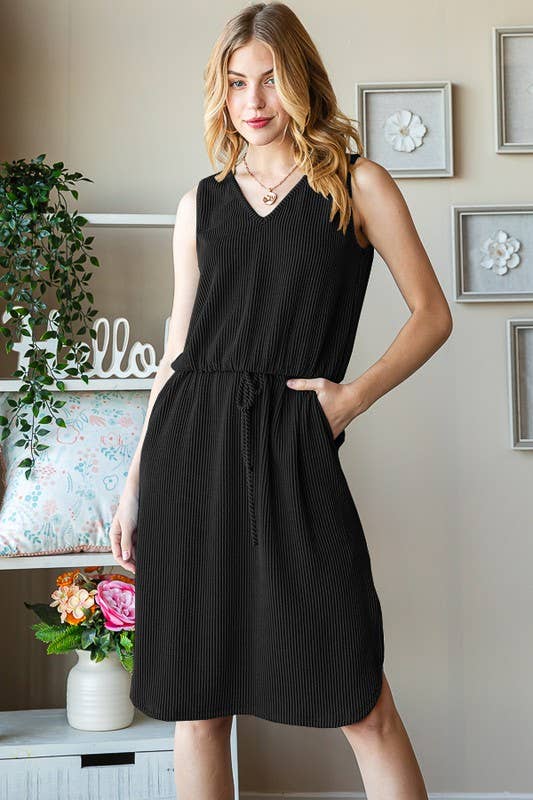 HEIMISH - Vendita all'ingrosso Vestito - Donna - MINI ABITO TINTA UNITA SENZA MANICHE ED6806-104