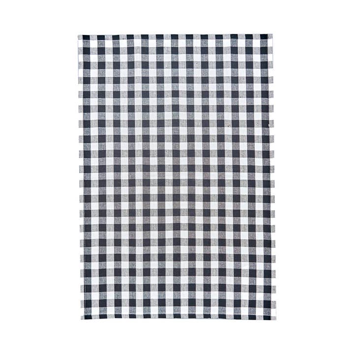 C&F Home - Wholesale Tea Towel - SALE Ashford Black Gingham Check Kitchen Towel
