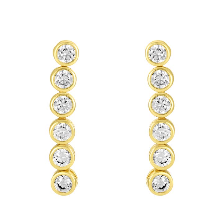 BOUCLES D'OREILLES LENNON DORÉES pour la vente par fyb jewelry