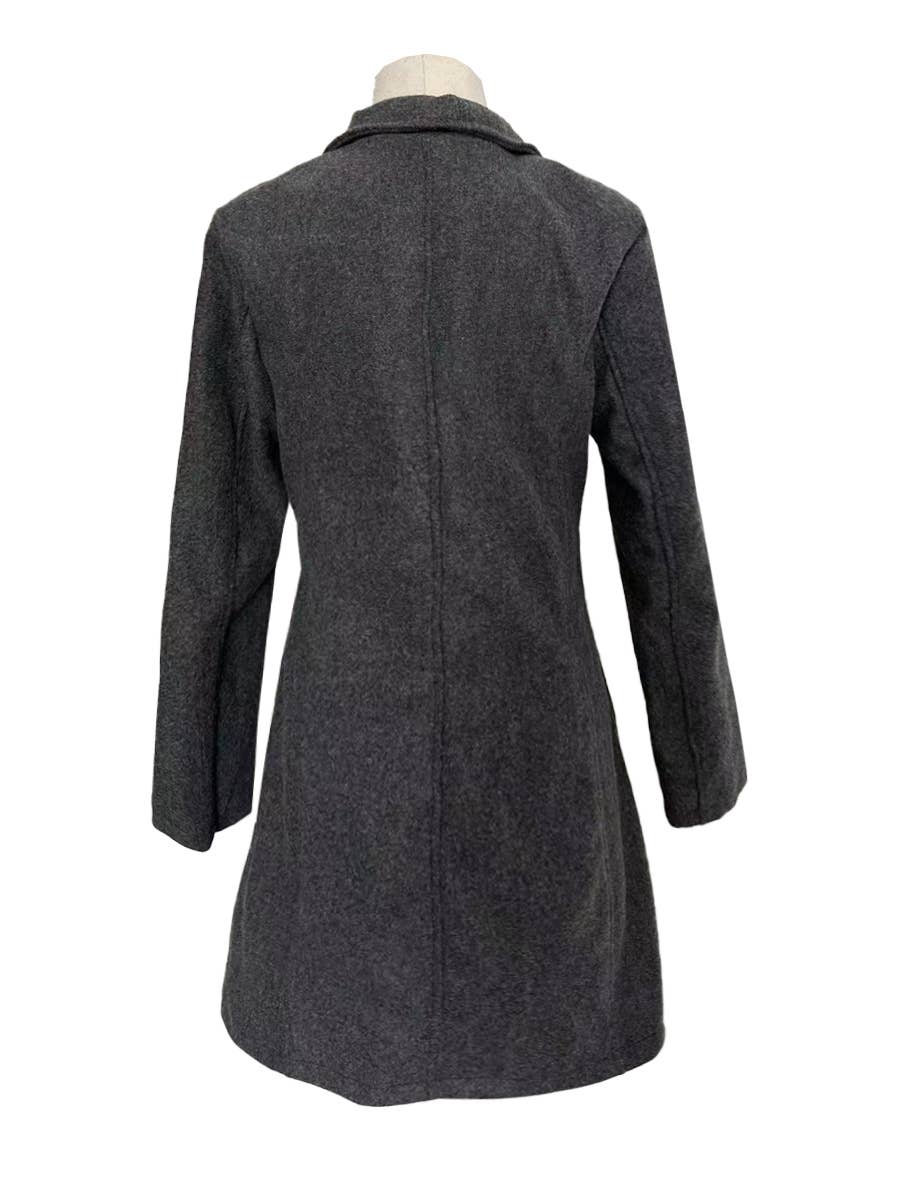 HIDDENBRAND - Wholesale Coat - Women's - Vintage Mid-Length Tweed Coat5