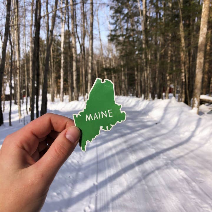 Little Something Co. - Wholesale Sticker - Maine State Silhouette Sticker1