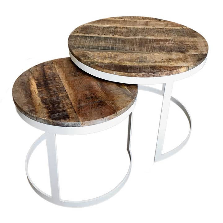 Voglrieder - Wholesale Coffee Table - Coffee table set of 2 side tables living room table round Aust14