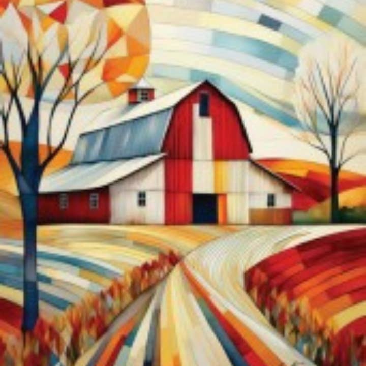 Quilted Barn Collection 8-Card Box Set for wholesale by Quiltberry Farm