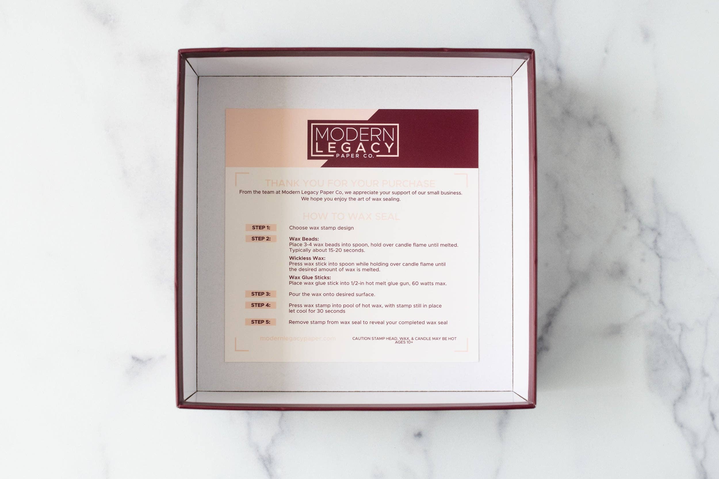 Modern Legacy Paper Company – wholesale Rubber/decorative stamp – Champagne Flutes Wax Seal Stamp Kit4