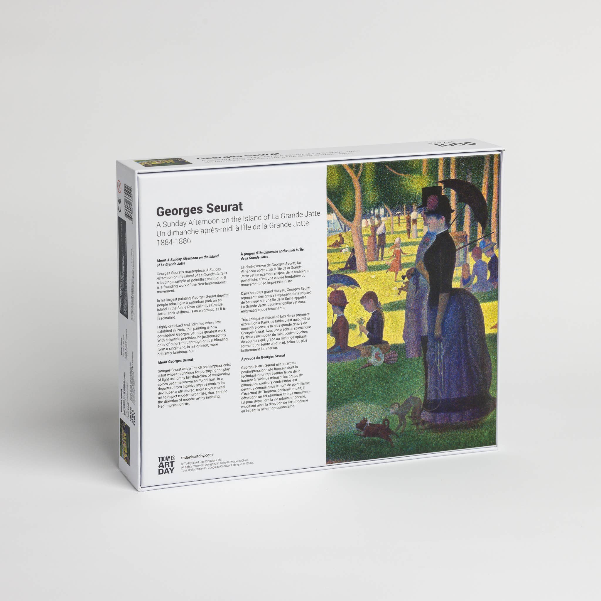 Today is Art Day - Vente Puzzle – adulte - Puzzle - Georges Seurat - Dimanche après-midi1