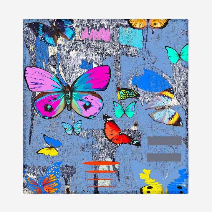 Silk Scarf Monarch for wholesale by Isabelle Gougenheim Designs