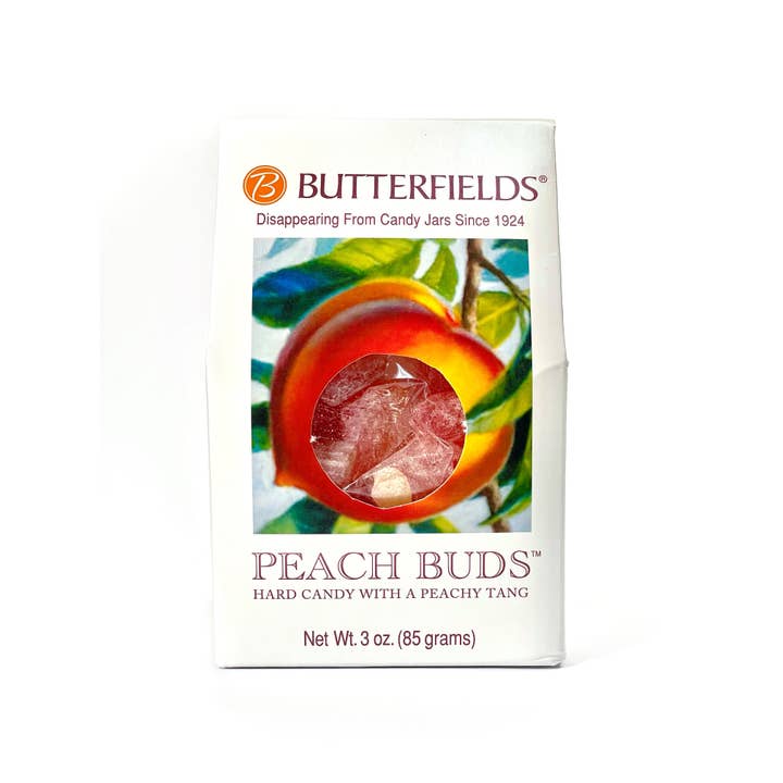 Butterfields Candy - Wholesale Hard Candy - Peach Buds Gift Box - A Southern tradition for stockings!