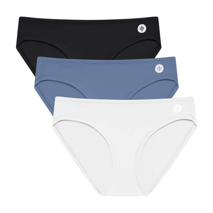 Women's TENCEL™ Micro Modal Weekender Bikini Briefs - Set of 3 for wholesale by Just Peachy